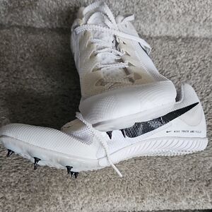 Nike White and Black Track Spikes